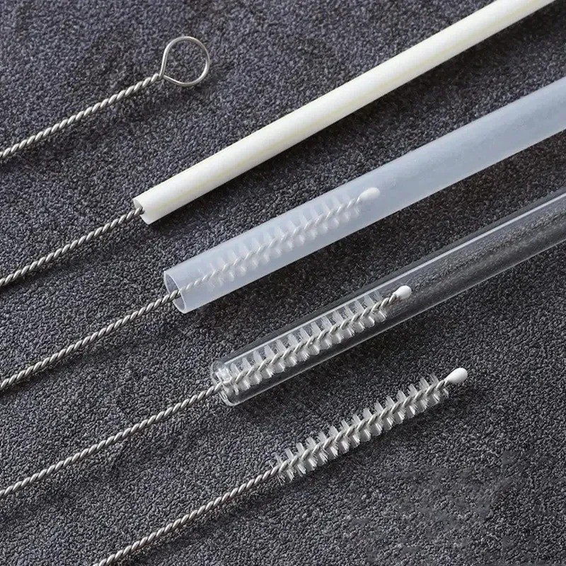 Nylon Straw Cleaner Cleaning Small Brush For Drinking Pipe Tube Baby Milk Bottle