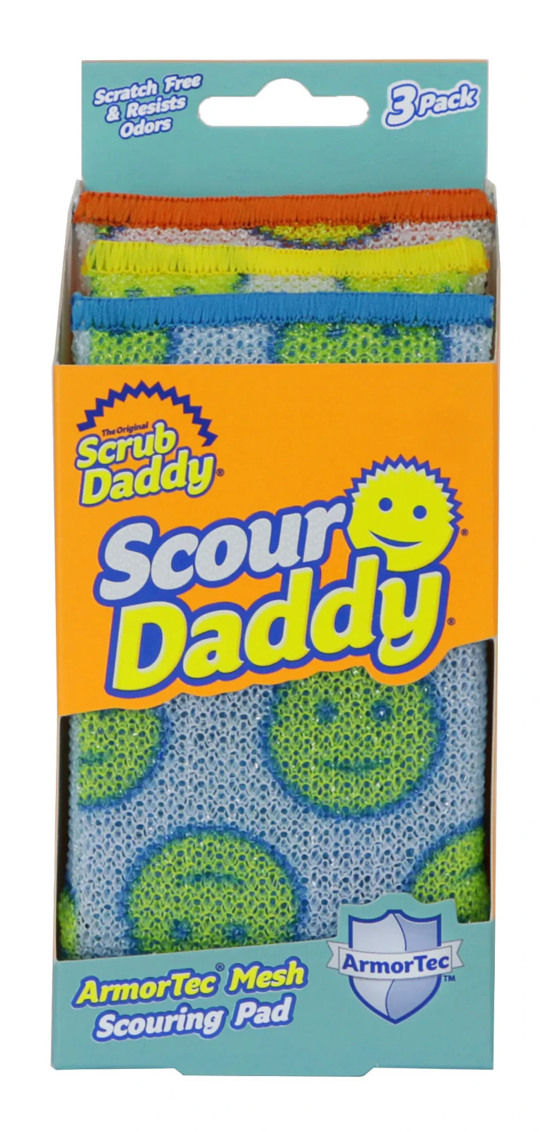 Scrub Daddy Scour Daddy Polymer foam Scouring pad 3 -Pack