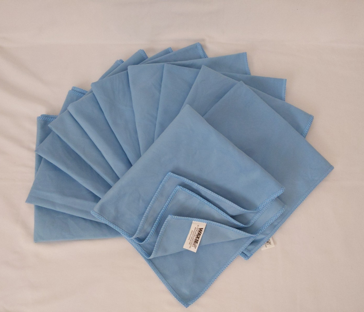 Waxie Blue Microfiber Suede Window Cloth 11 Pcs 16″ X 16″ 770410 Square