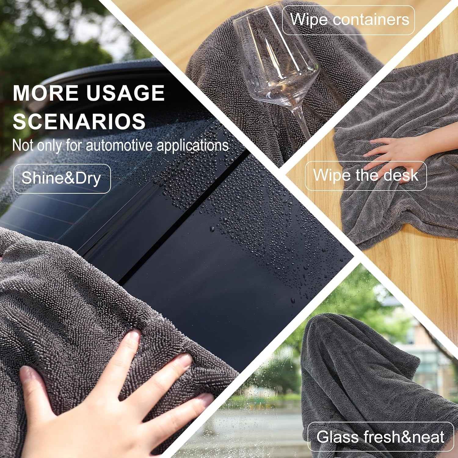 Twin Pack Extra Large 24×36 Microfiber Towels – Soft, Durable & Machine Washable