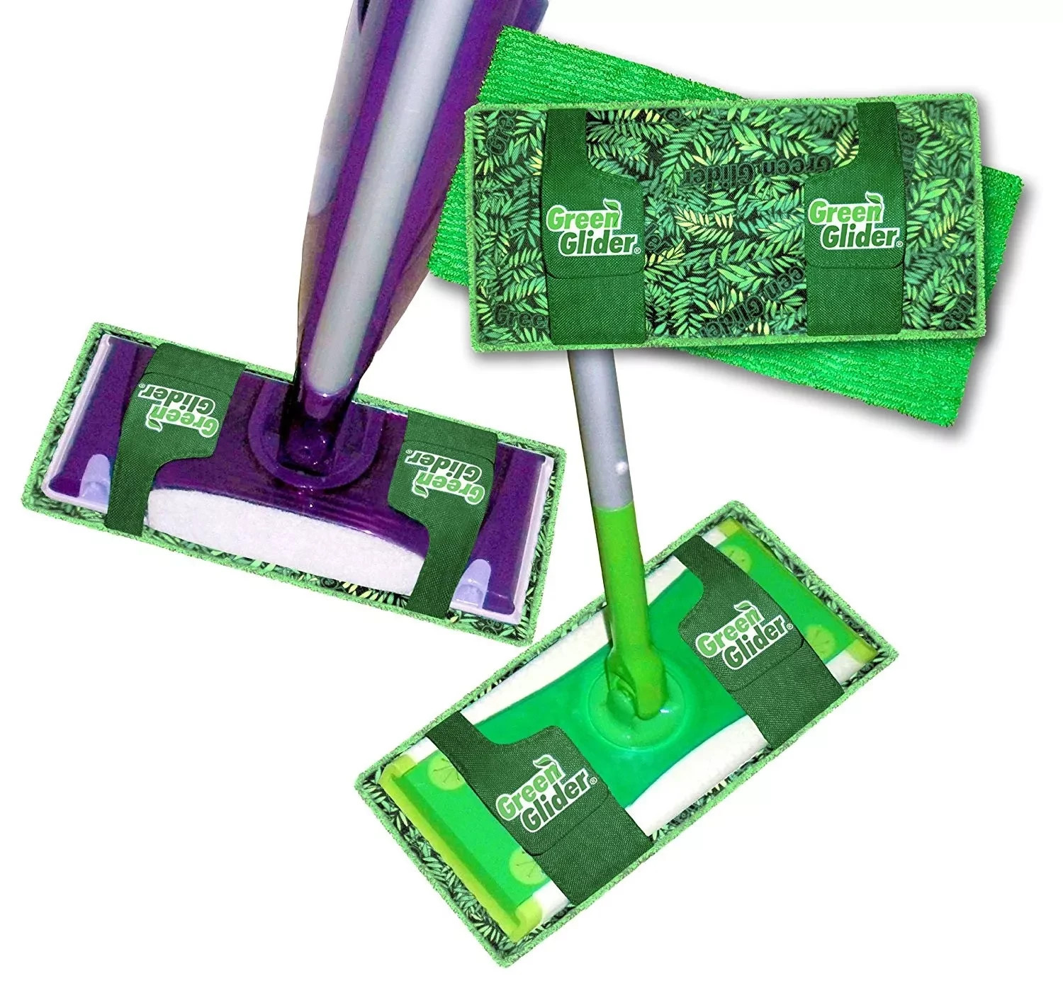 Green Glider Reusable Washable Mop Pad for Swiffer Wet Jet Swiffer Sweeper- NEW