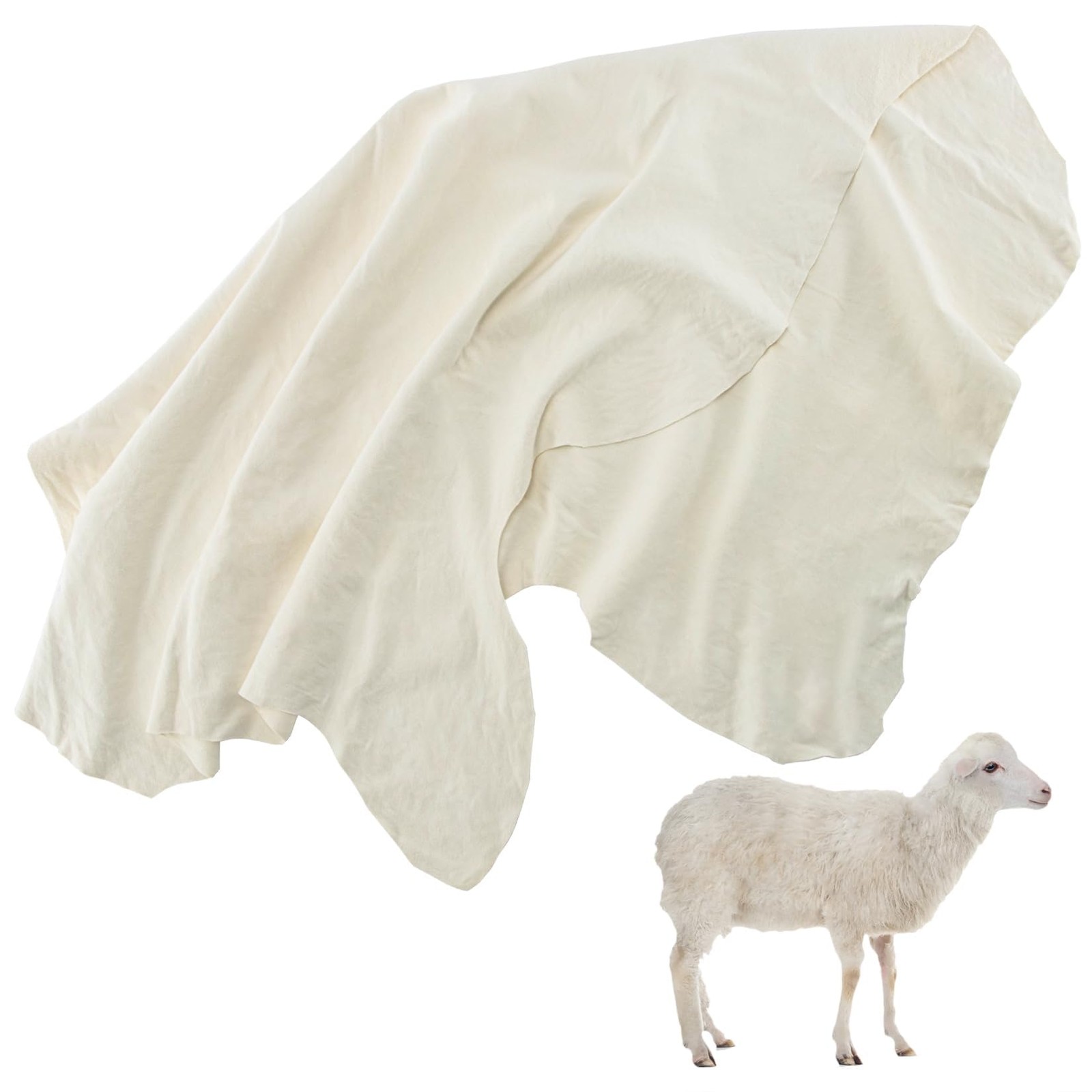 Chamois Cloth for Car – Sheepskin Cleaning Cloth Car Drying Towel Real Sheepskin