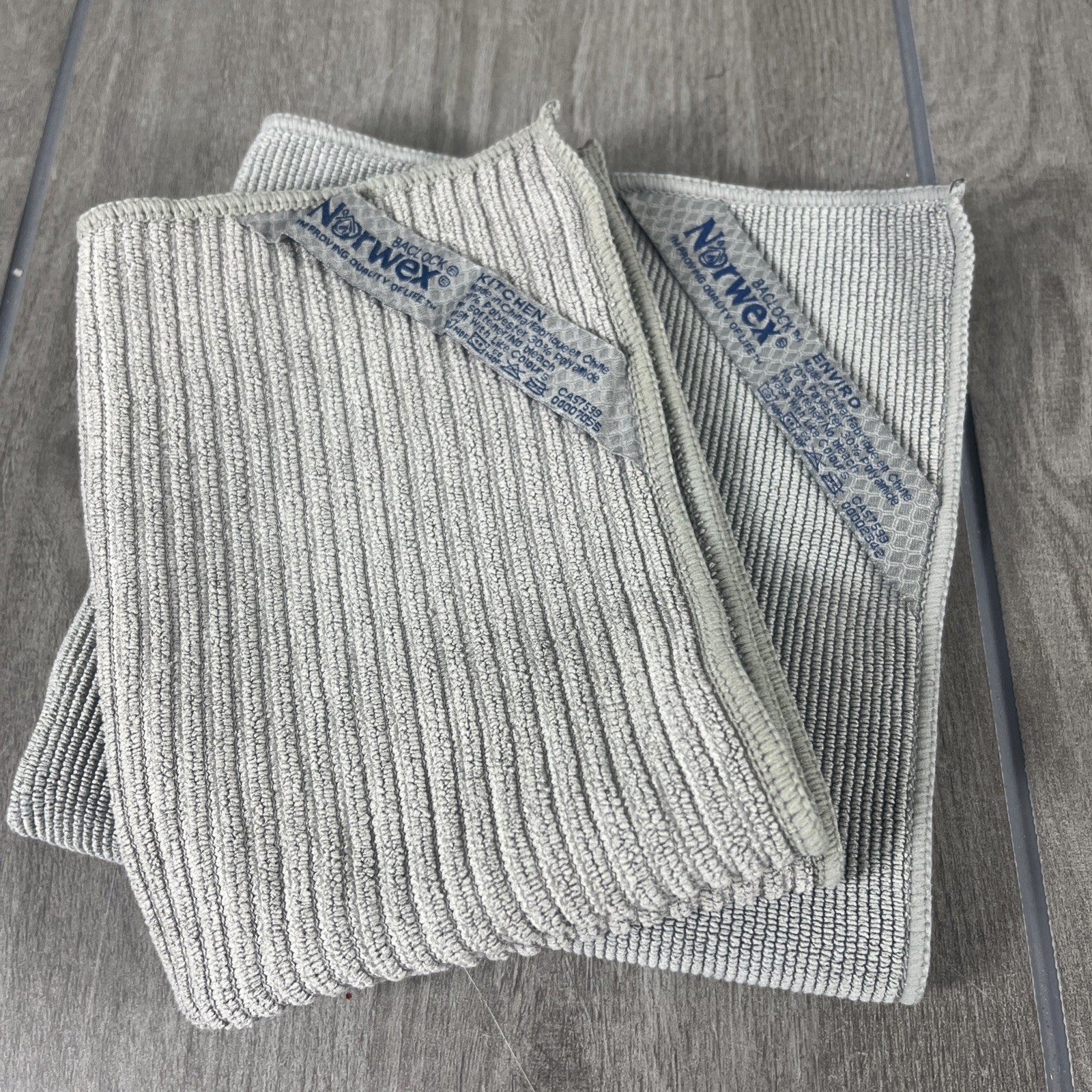 Norwex Graphic Kitchen Cloth And EnviroCloth With BacLock