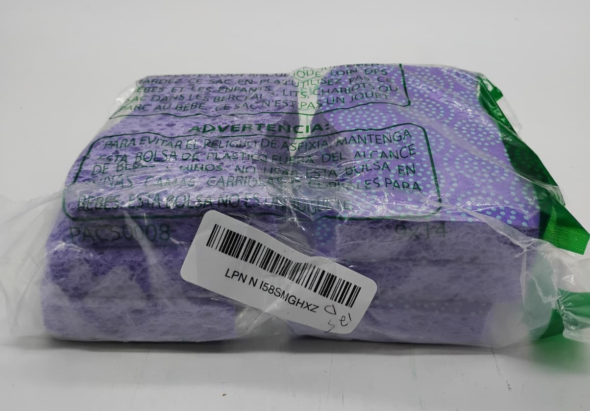 SCOTCH-BRITE Odor Resist Non Scratch Scrub Sponge Dishwasher Safe 6 Pack Purple