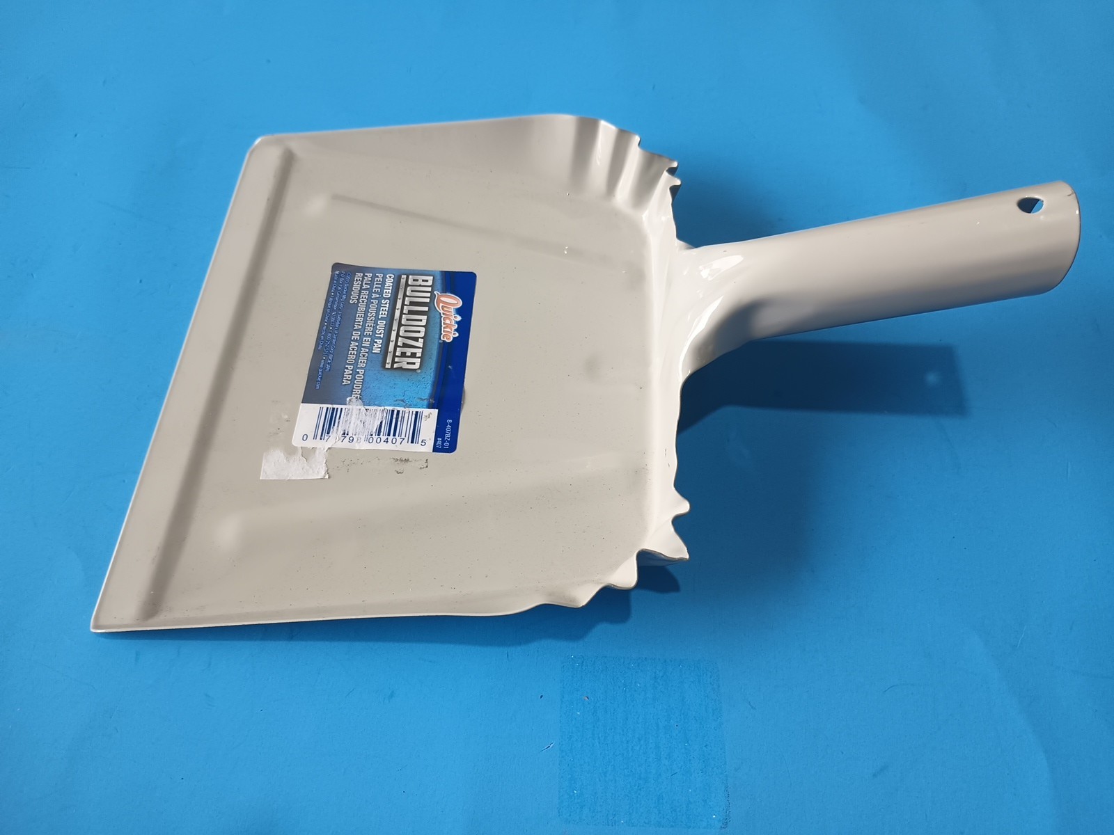 Quickie BULLDOZER Commercial Duty Dust Pan, Gray Steel Dust Pan