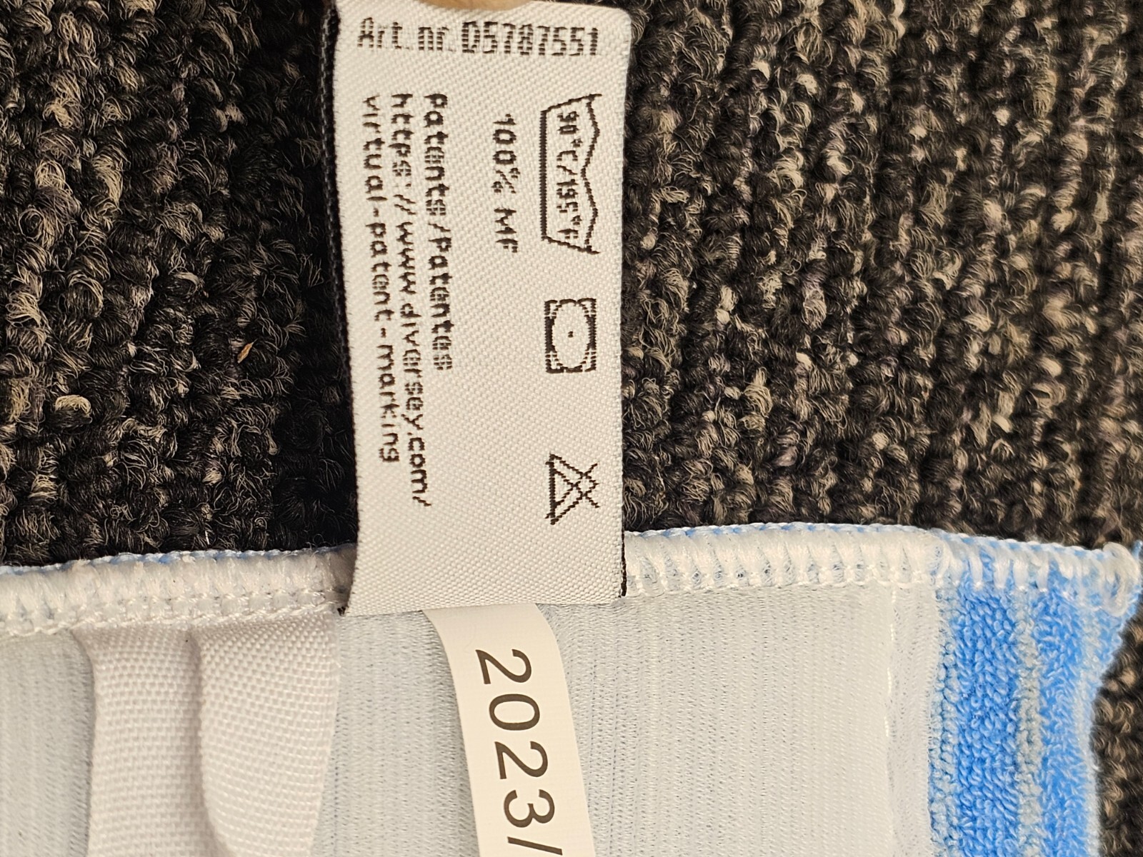 (QTY 7) Diversey Taski Micro Standard Dry Wet Mop Pad Refills 16 inch / 40 cm