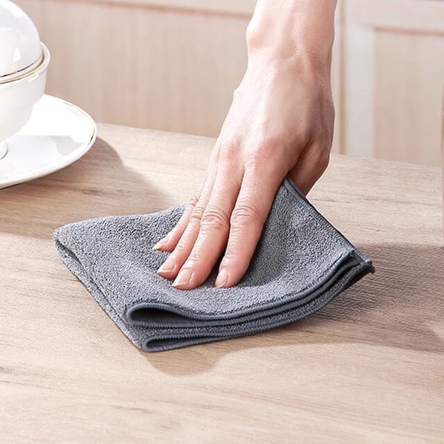10 Pack Ultra-Absorbent Microfiber Cleaning Cloths (25cm x 25cm)