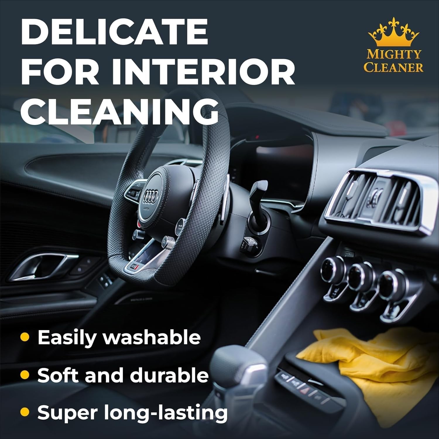 Shammy Cloth for Car Drying – 26”x17” – Super Absorbent Chamois Towel for Car…