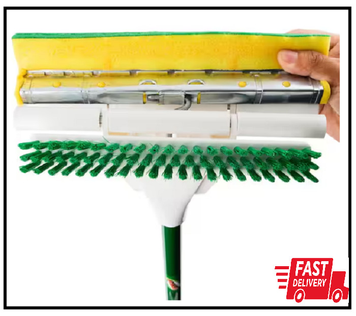 Libman Nitty Gritty Roller Mop Refills Head Replacement Green Yellow 3 Pack New
