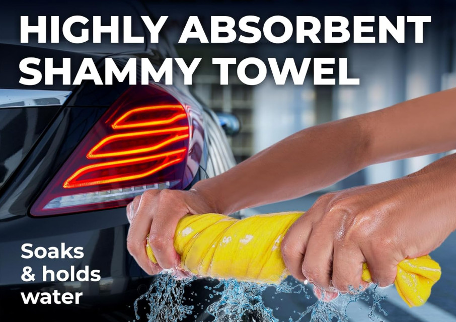 Car Drying Chamois Towel 26″x17″ PVA Premium Shammy Absorbent Streak Free Soft