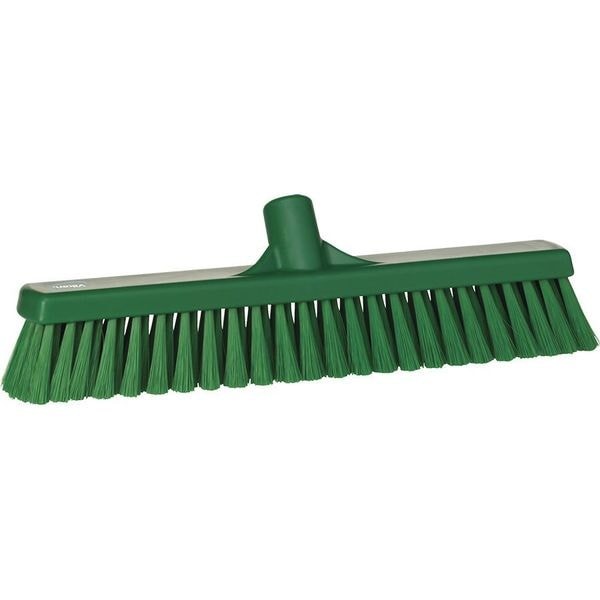 Vikan 31792 16 In Sweep Face Broom Head, Medium, Synthetic, Green