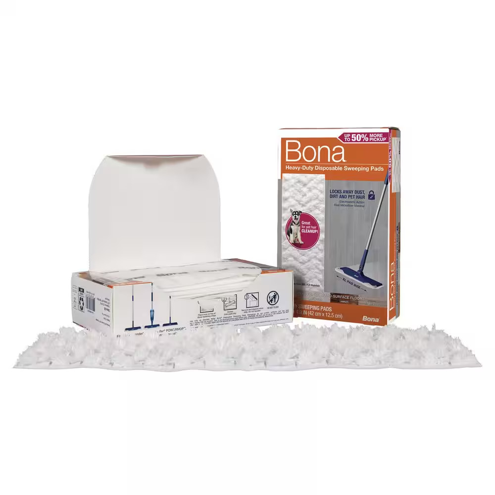 16.6 In. Heavy-Duty Disposable Dry Sweeping Refill Pads Unscented, 14-Count