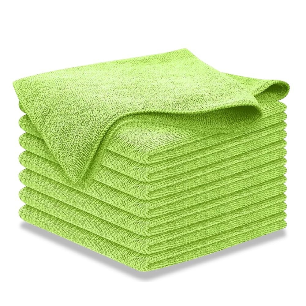 USANOOKS Microfiber Cleaning Cloths – 12 Pack, Ultra Absorbent, Streak-Free