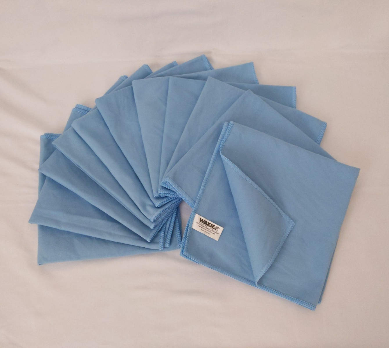 Waxie Blue Microfiber Suede Window Cloth 11 Pcs 16″ X 16″ 770410 Square