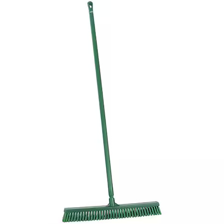 Remco 31942/29622 24 In Sweep Face Push Broom, Soft/Stiff Combination, Green