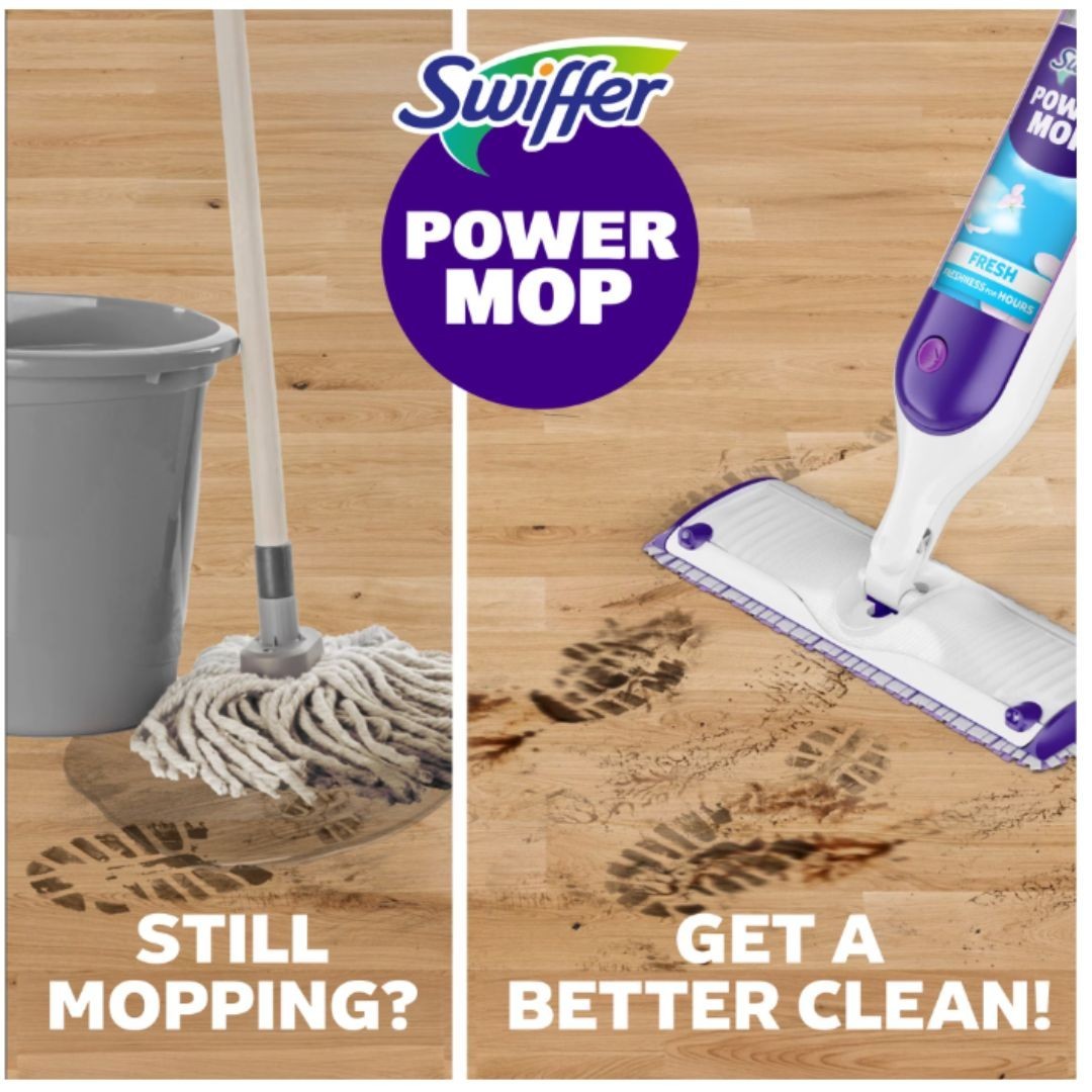 Swiffer Power Mop, Floor Cleaner, Tile, Vinyl, Laminate, Wood, Floor Cleaner, Cl