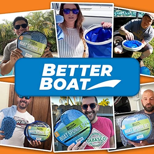 Boat Cleaner and Car Wash Sponges, Non-Scratch Microfiber Sponge and Wash