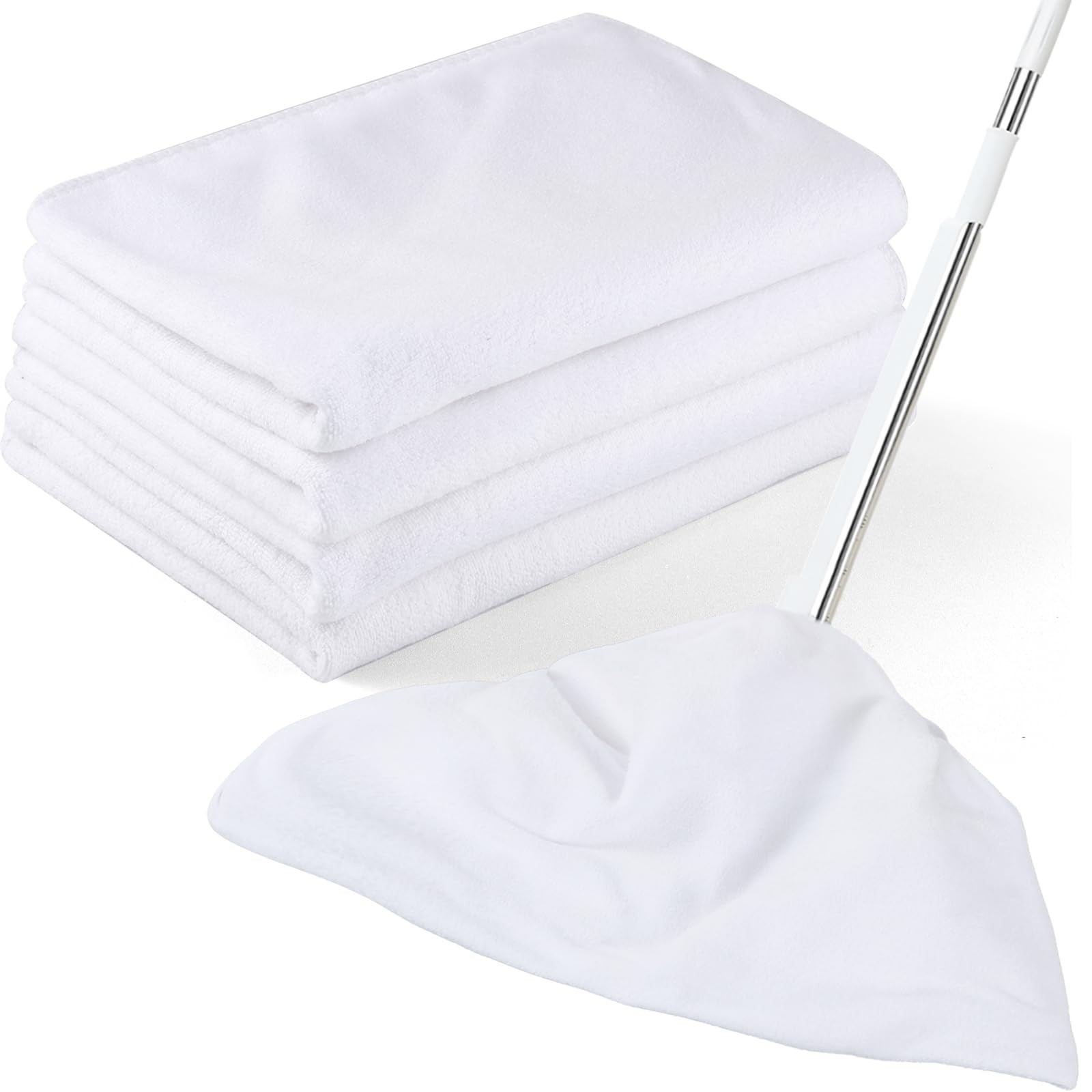 4 Pack Extra Large Microfiber Cleaning Cloths 20″x30″, Lint-Reusable Towels f…