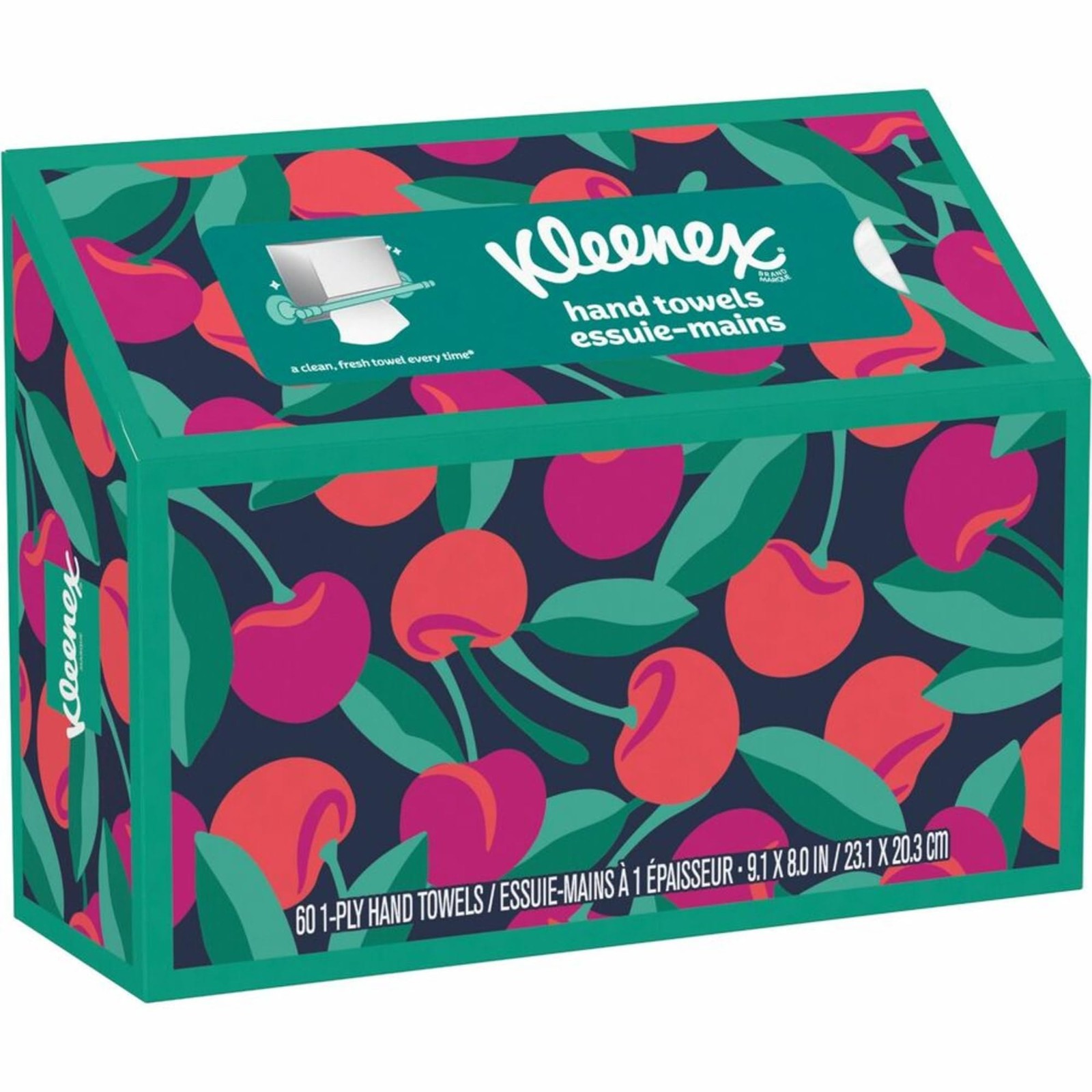 Kleenex Hand Towels, Single-Use Disposable Paper 60 Count (Pack of 1), White