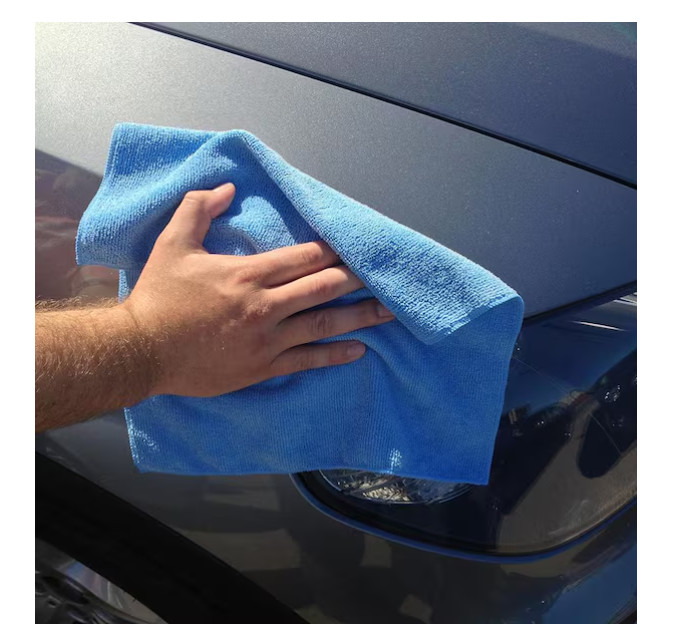 12 in. x 16 in. Multi-Colored Microfiber Cleaning Cloths (12-Pack)- Model # 735