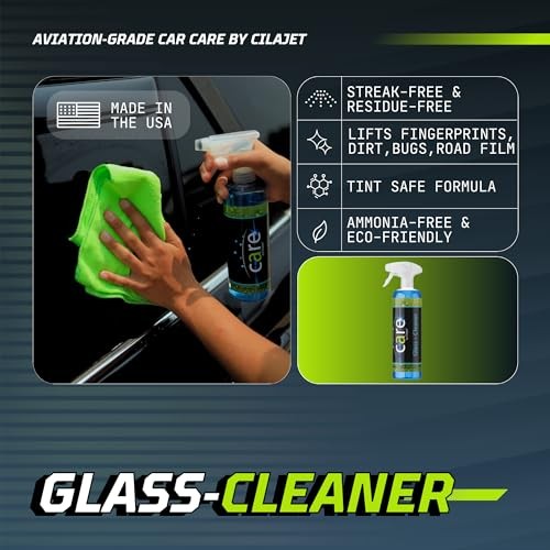 Cilajet Care Glass Cleaner (16 oz) – Auto Window 16 Fl Oz (Pack of 1)