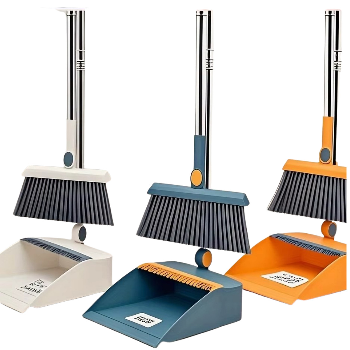 Broom Folding Dustpan Set Combination Household Broom Wiper Blade Hair Sweeping