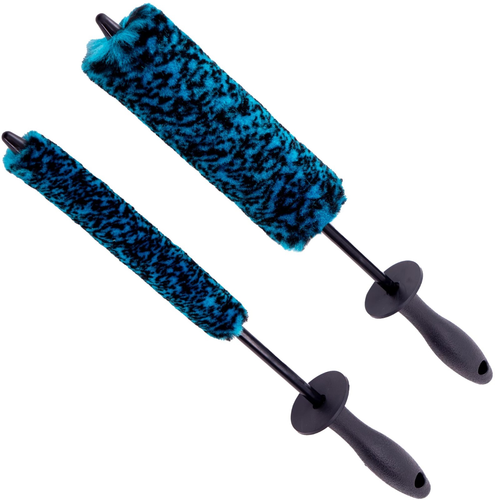 Wheel Barrel Brush Set for Car Detailing – 2 Pack, Slim & Regular, 16″ Length, T