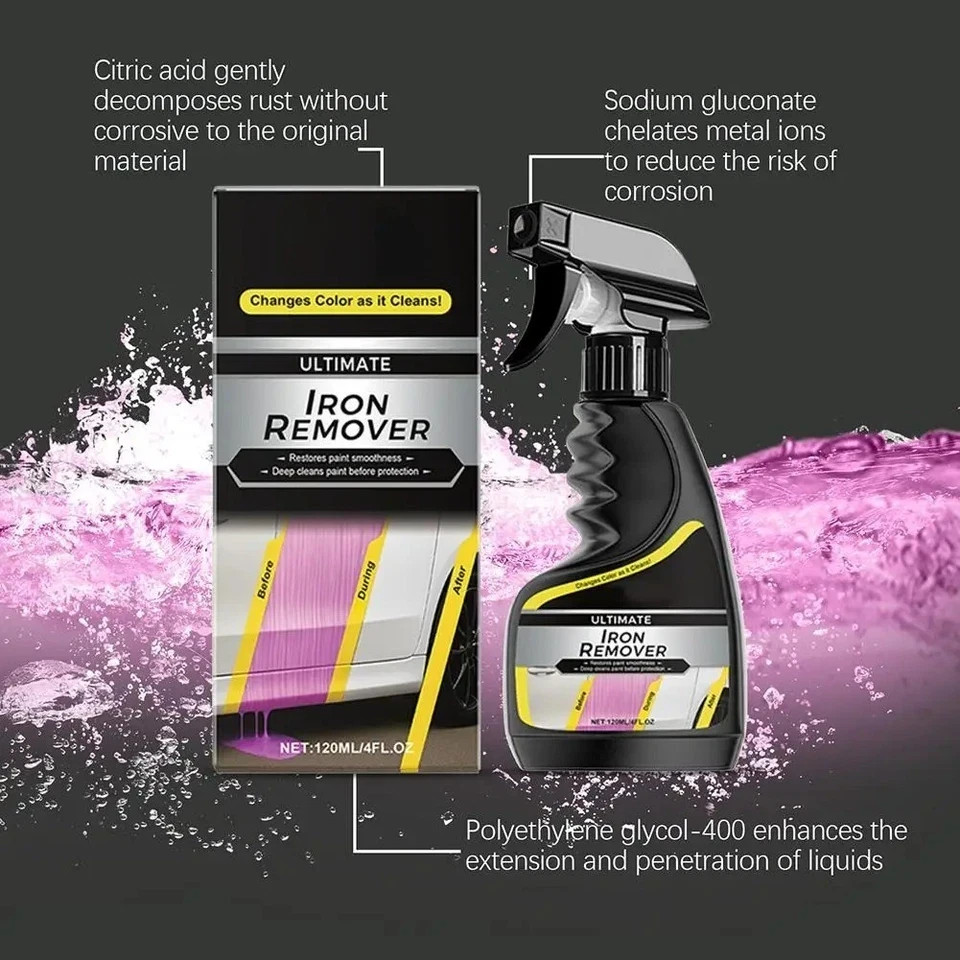 Automotive Rust Remover Spray for Brake Discs, Exhaust Pipes & Stuck Bolts