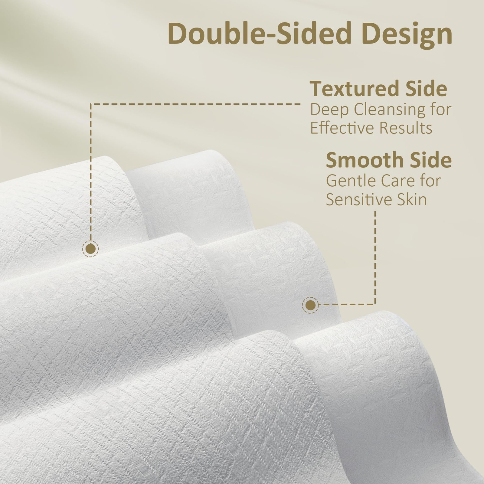 Ourmed Life Face Towels, Disposable Biodegradable Facial 50 Count (Pack of 1)