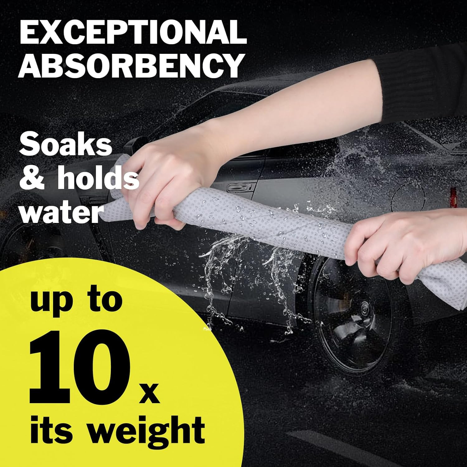 3 Pack Premium Shammy Cloth for Car Drying, 26�X17� Chamois Towel for Car, Super