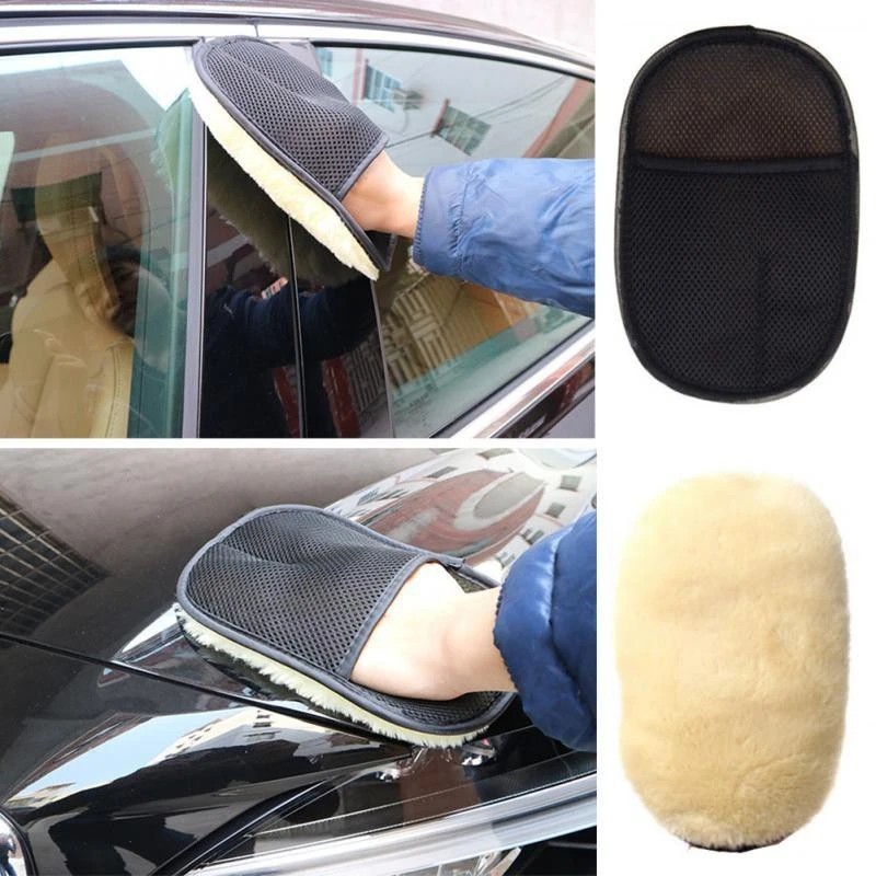 5 Pcs Microfiber Car Wash Mitt Cleaning Glove Auto Polishing Home Kitchen