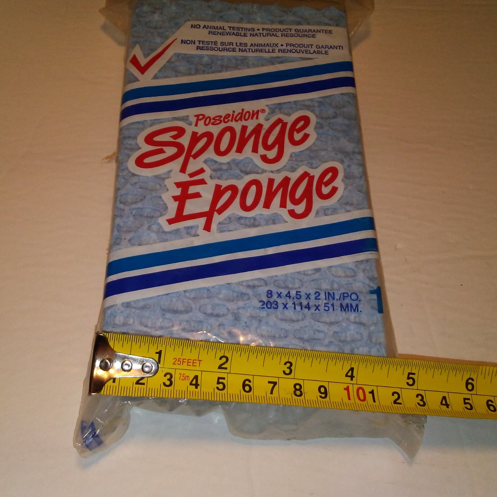 Cellulose Sponge 8inx4.5inx2in. All purpose cleaning highly absorbent Reusable.
