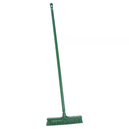 Remco 31742/29622 16 In Sweep Face Push Broom, Soft/Stiff Combination, Green