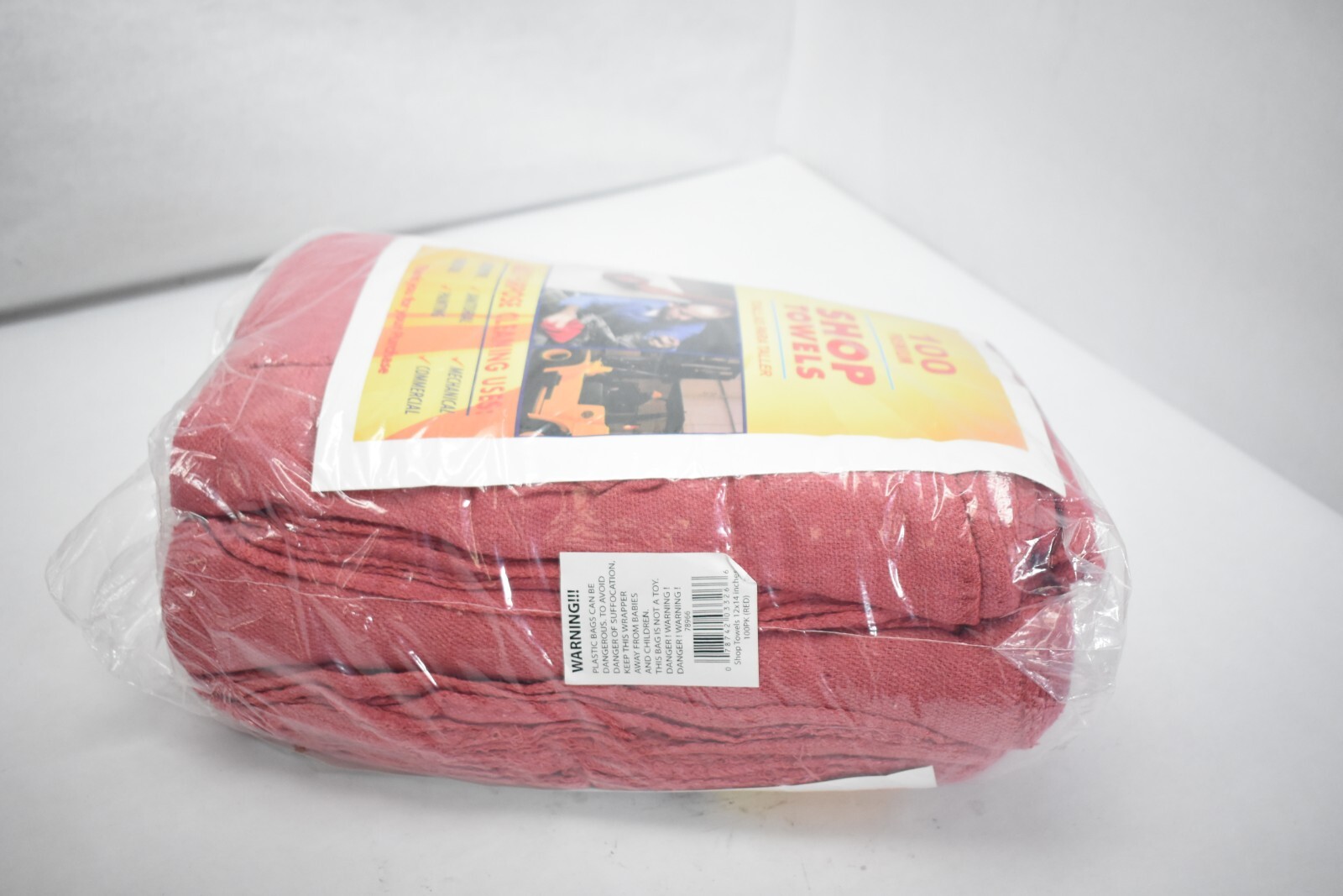 Simpli-Magic 78966 Shop Towel 14″ x 12″ Red Lot of 100 Multi-Purpose Towel