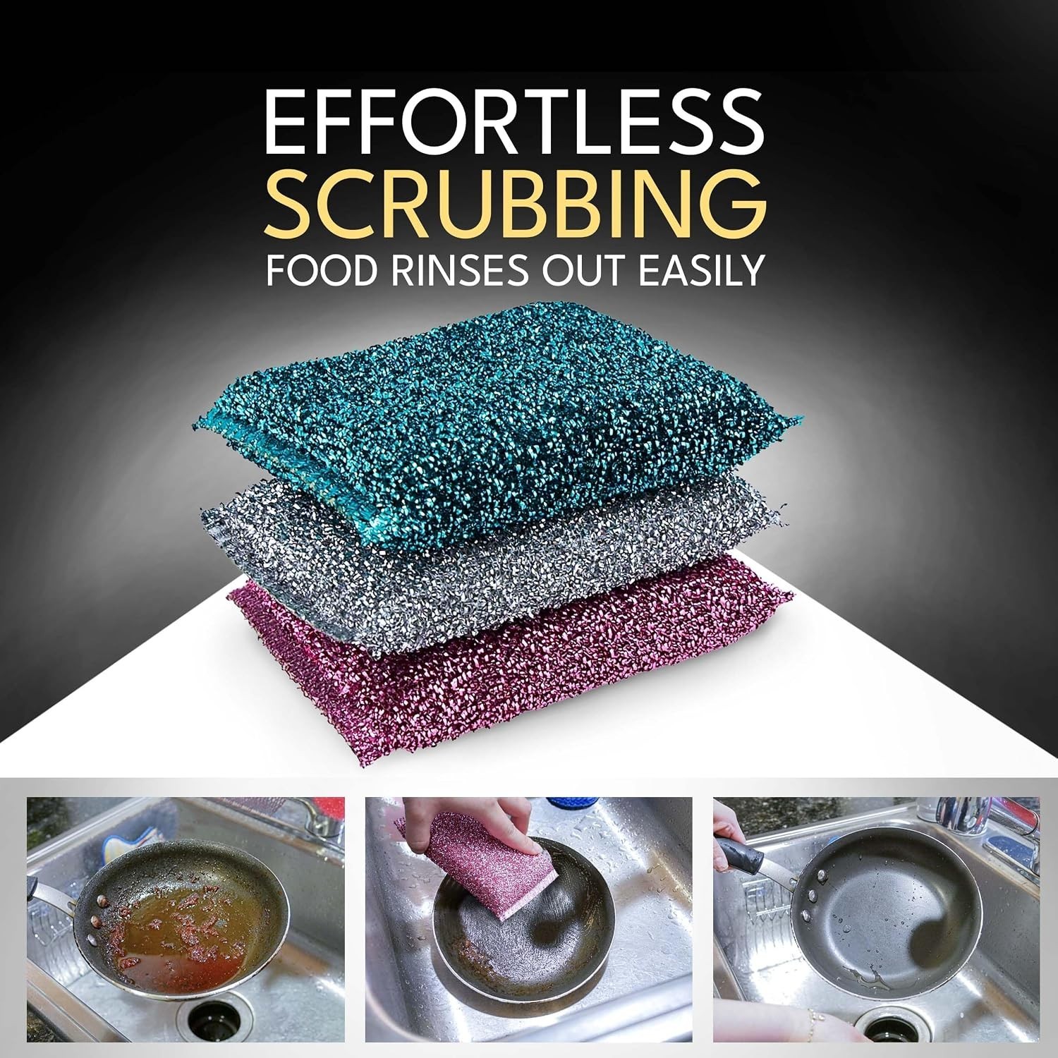 Durable Cleaning Scrubbers for Kitchen 30 Pcs