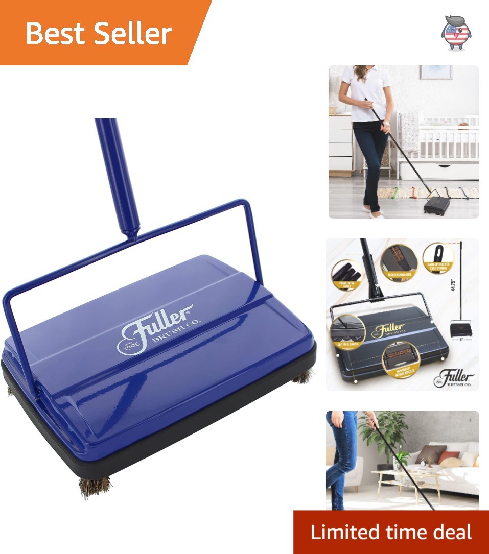 Lightweight Electrostatic Floor Sweeper – Ideal for Carpets & Hard Surfaces