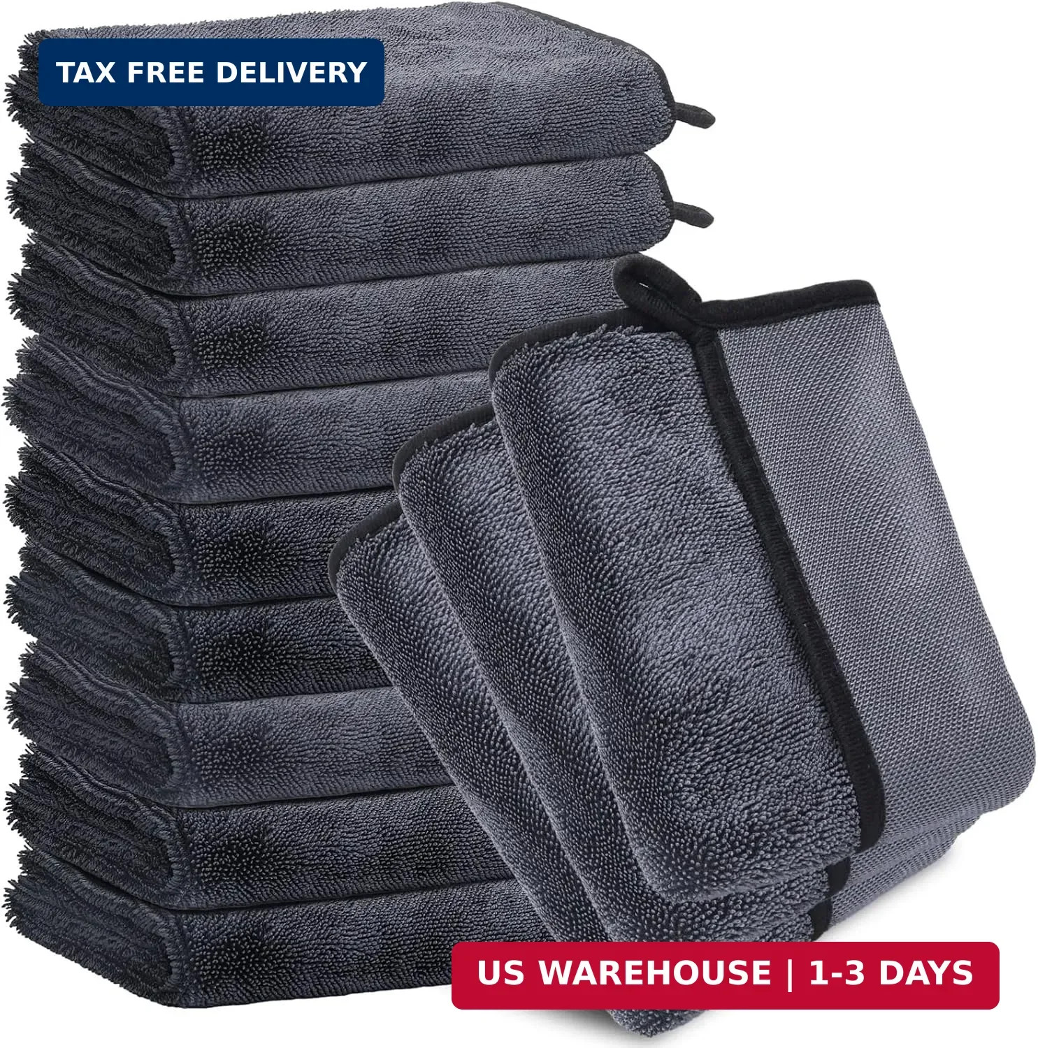 8 PCS Microfiber Towels for Cars 36×24 Inch Microfiber Cleaning Cloths Bulk Soft