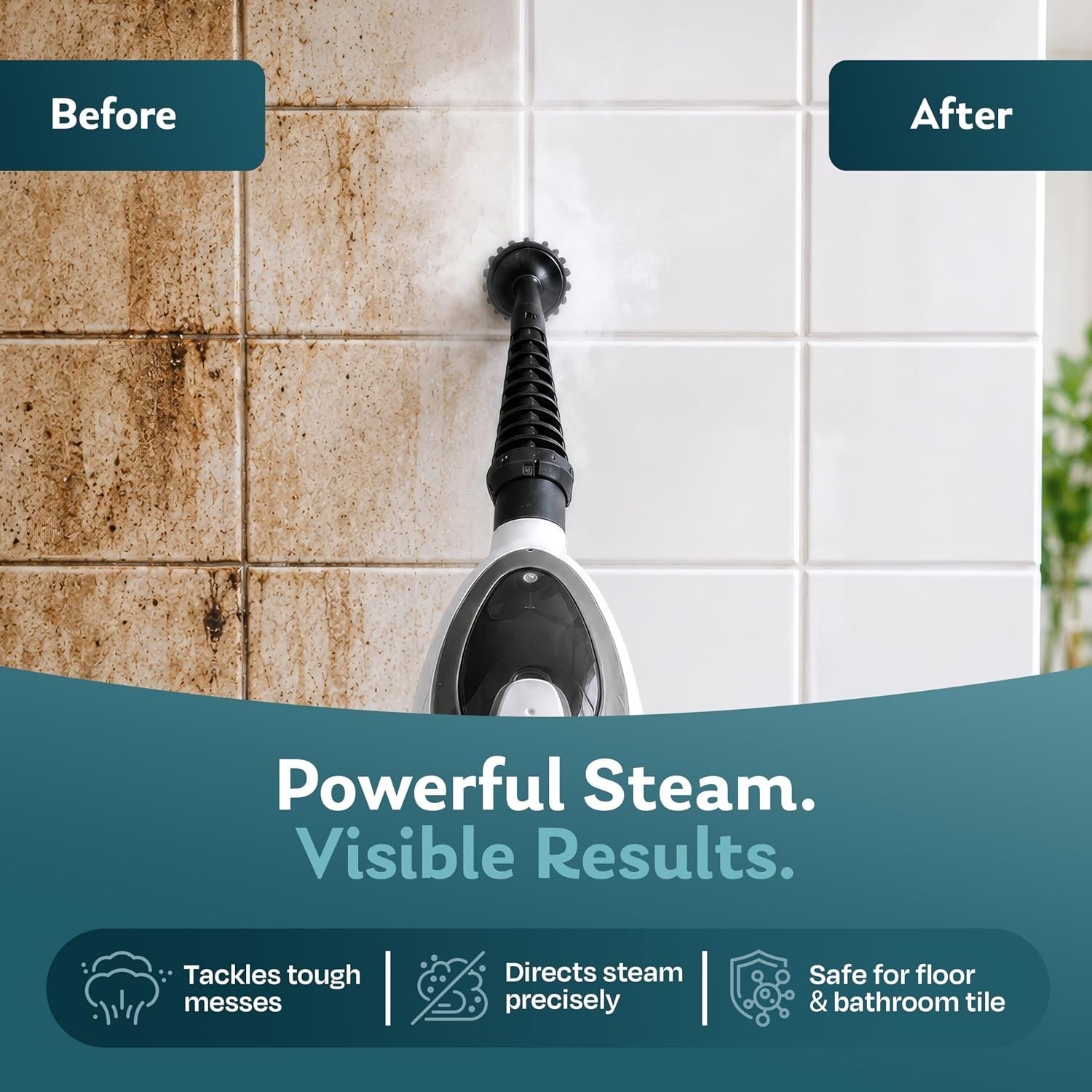 Versatile 10-in-1 Steam Mop with Detachable Handheld Cleaner – Pure Hygiene