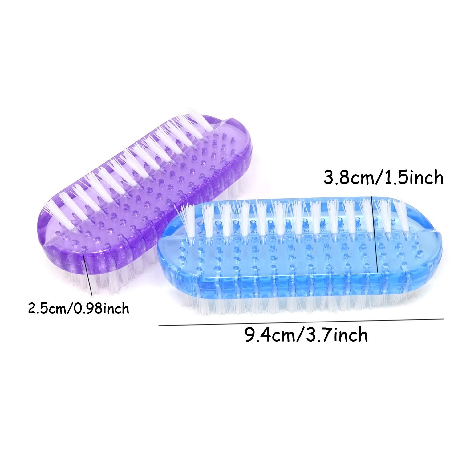 Honbay 2PCS Plastic Double Sided 9.4×3.8×2.5cm / 3.7×1.5×0.98 Inch, Purple