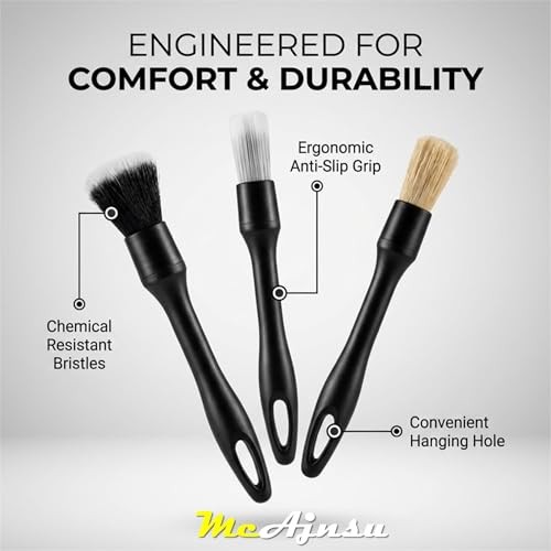 8-Piece Car Interior Detailing Kit – 160g Non-Sticky Gel (128% More Than 70g),