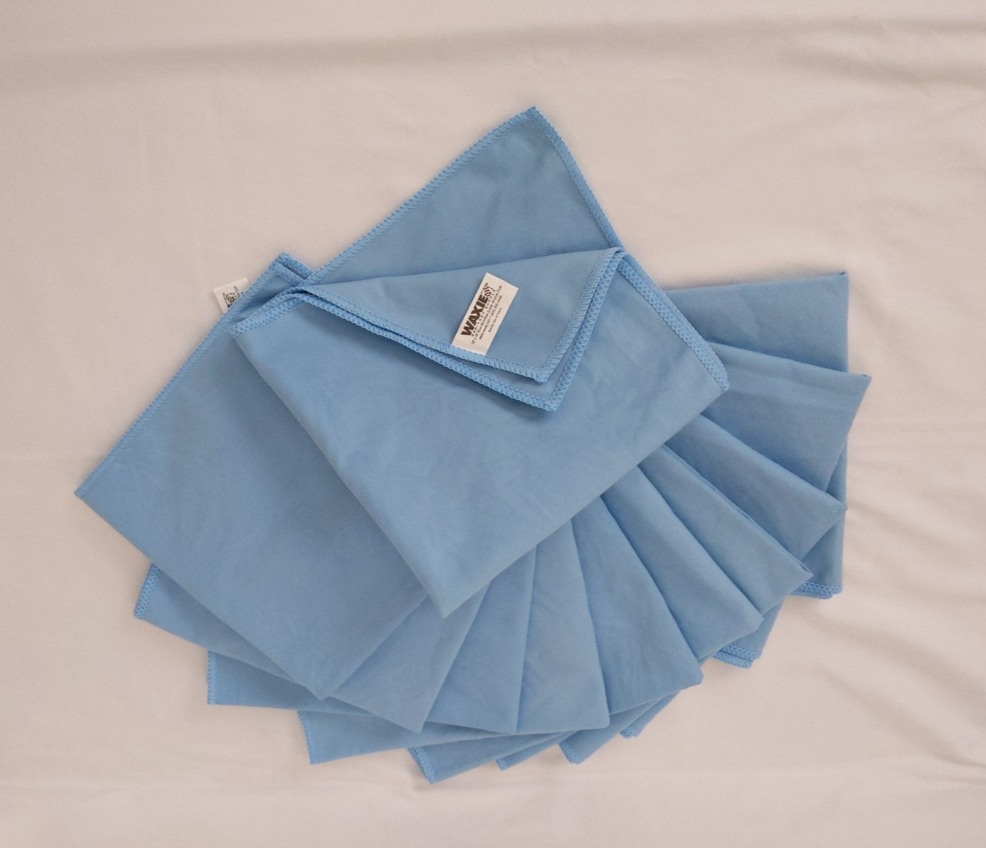Waxie Blue Microfiber Suede Window Cloth 11 Pcs 16″ X 16″ 770410 Square