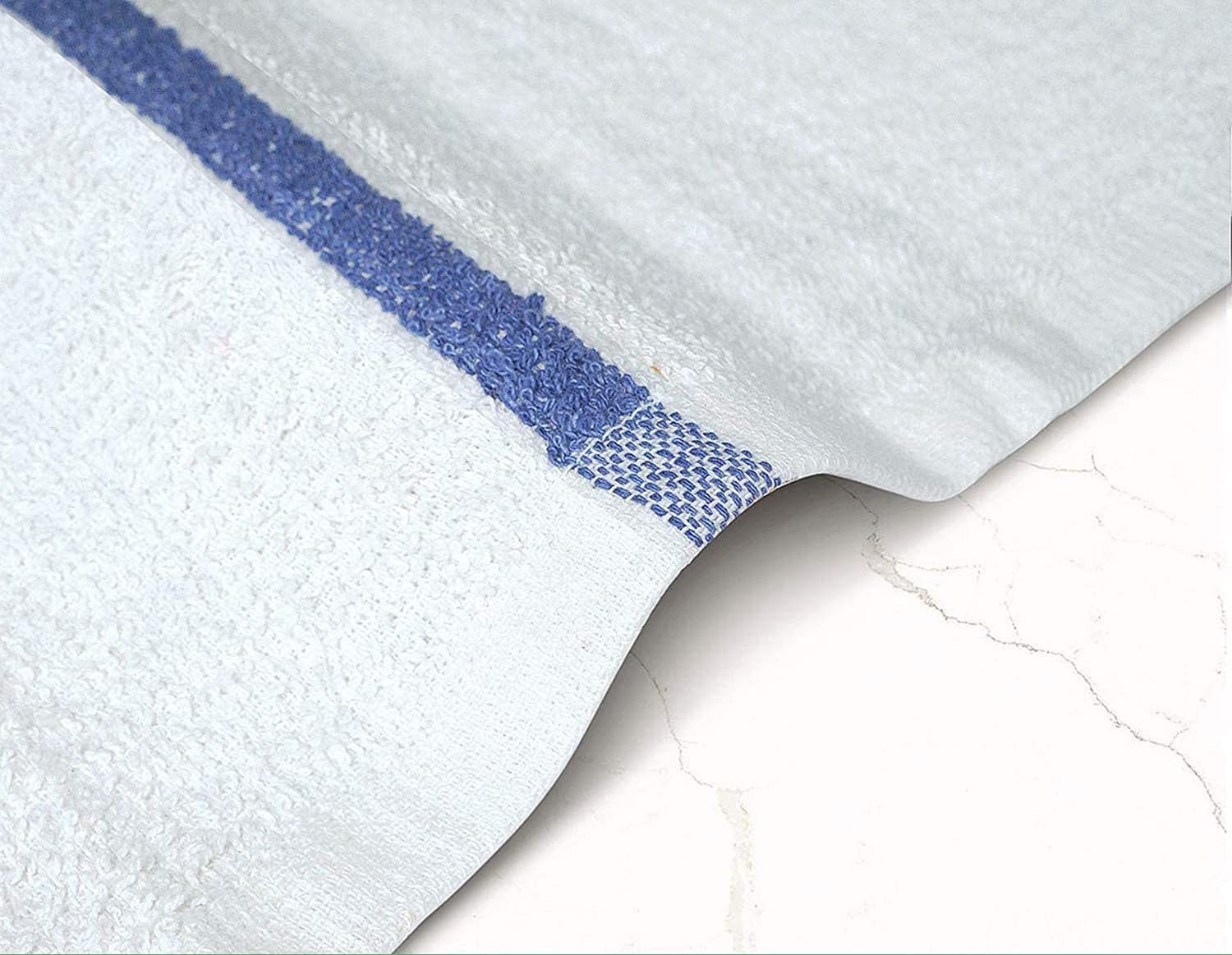 Bar Mops Blue Stripe Pack Of 60 Kitchen Towels 16×19 Multipurpose For Home Resta