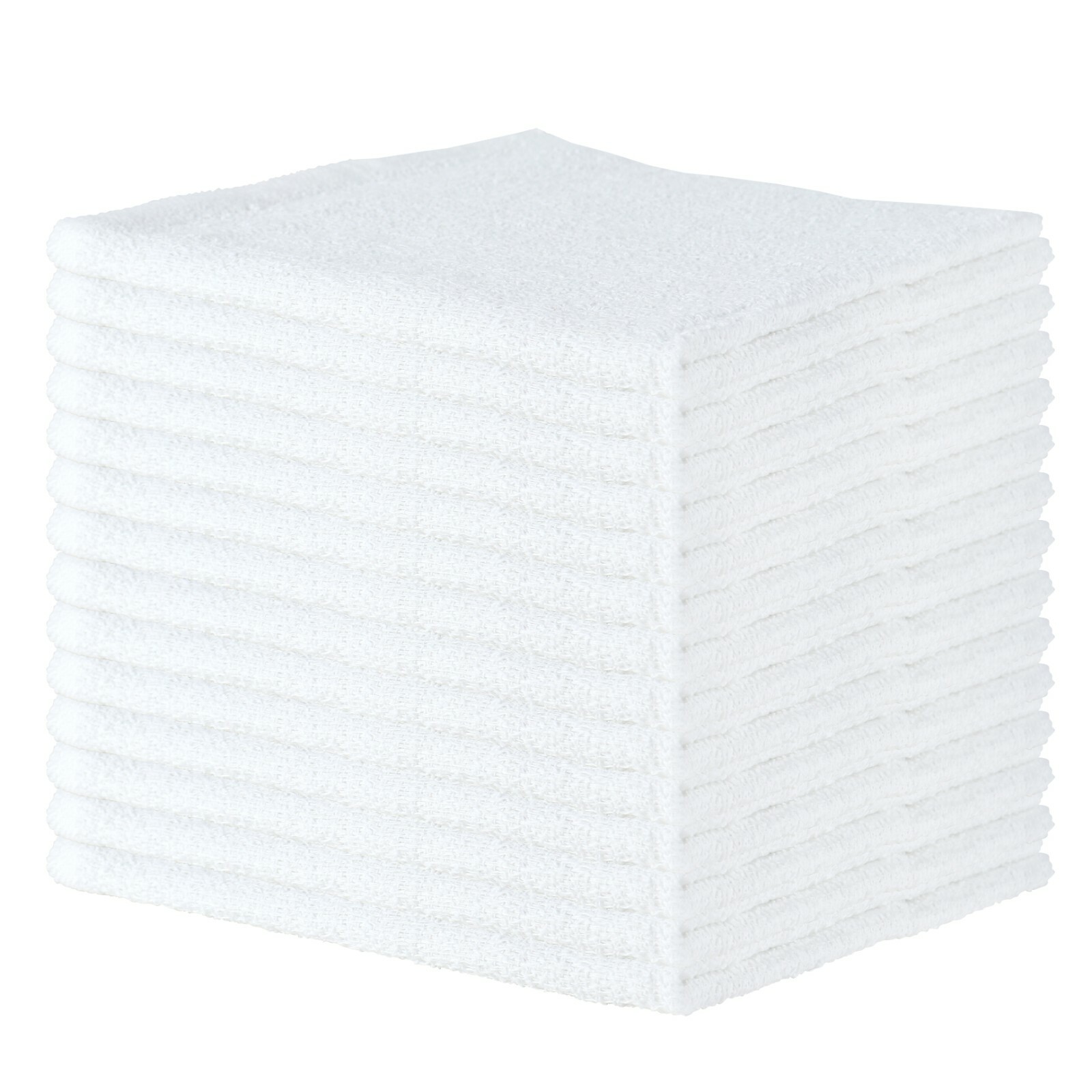 Qwick Wick Bar Mop Terry Towels – 16 x 19 Cotton Kitchen Towels – Packs of 12
