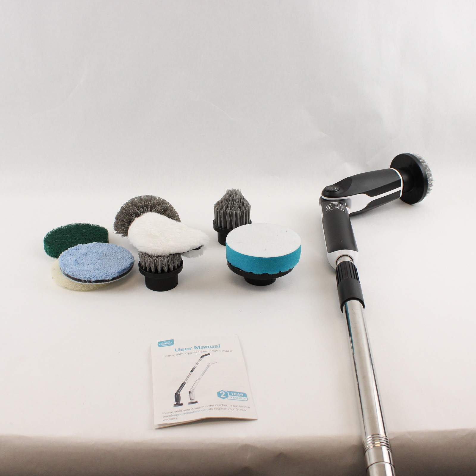 Leebein 8 In 1 Electric Cleaning Brush Spin Scrubber Cordless 25W ANS-8050