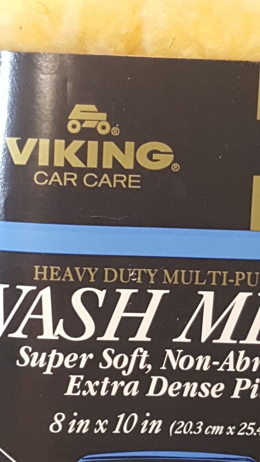 Vtg 1998 Viking Car Care Wash Mitt Heavy Duty Multi-Purpose 8″x10″ NOS