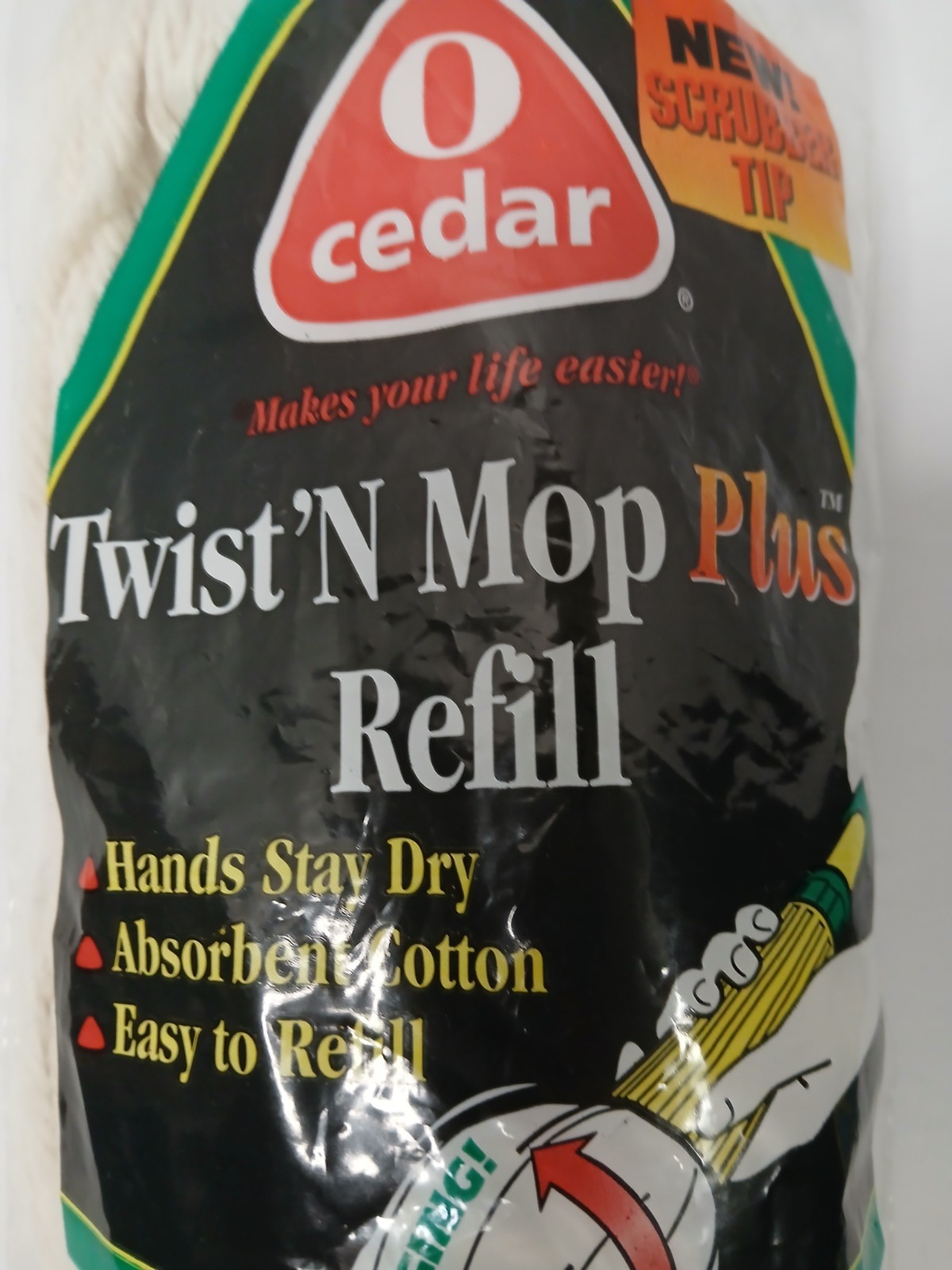 O Cedar Twist N Mop plus Refill Replacement Cotton Twist Mop New Sealed White