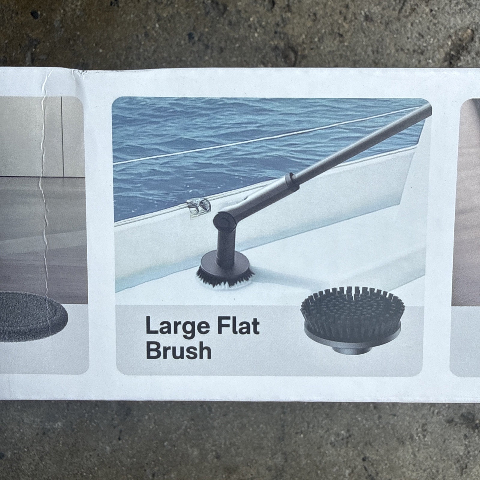 HOTO Flexi Cordless Spin Scrubber w Telescoping Handle 8 Attachments NEW (40B)