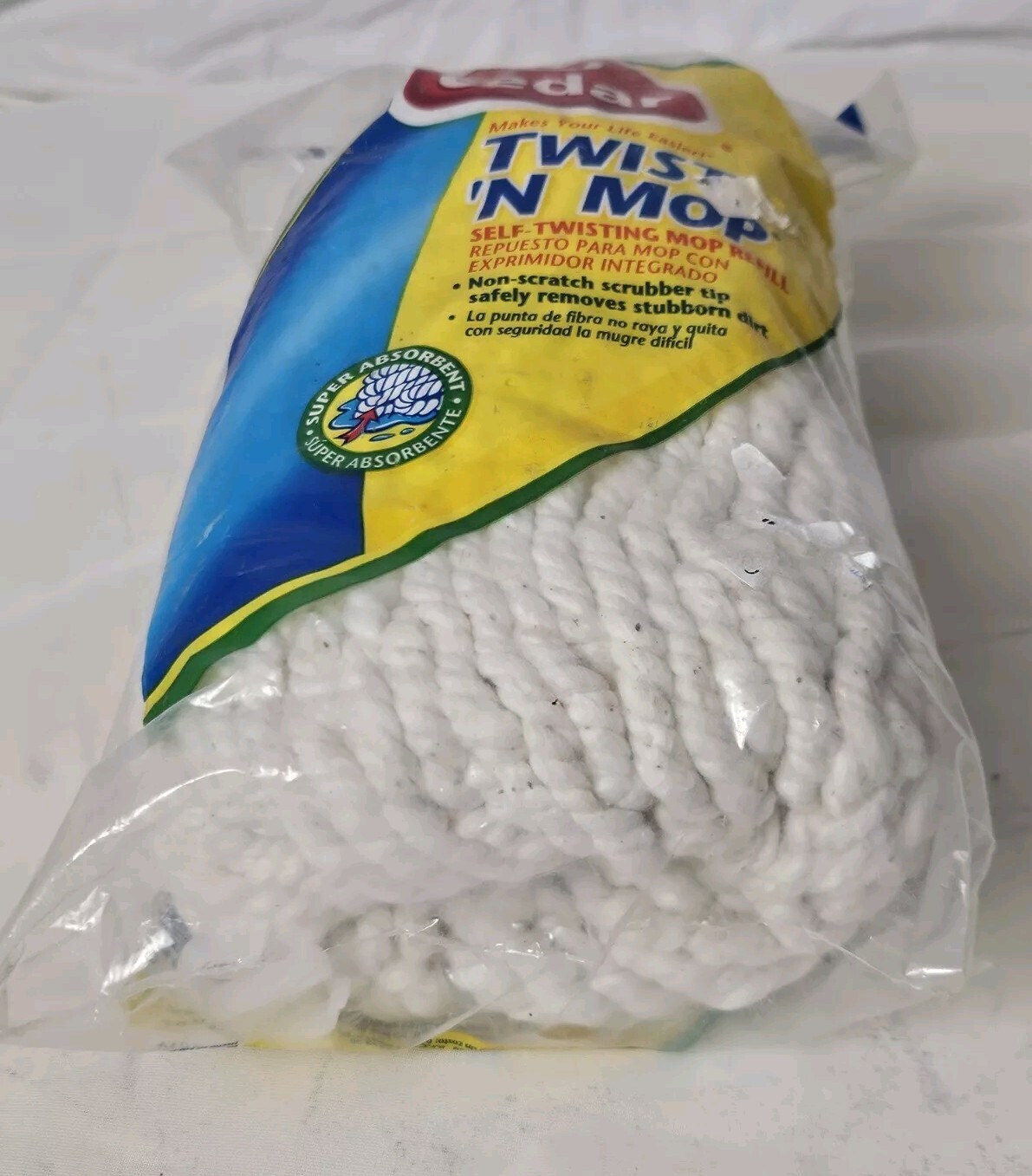 O Cedar Twist ‘N Mop Replacement Head Cotton Self Wringing NEW IN PACKAGE #267