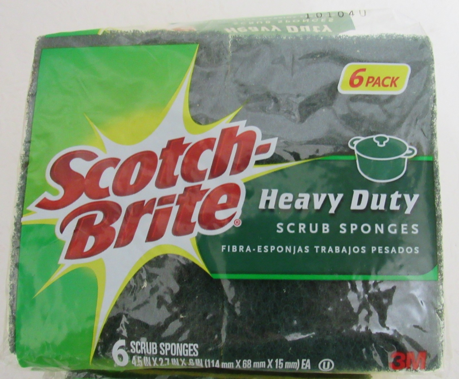 Scotch-Brite Scrub Sponges Heavy Duty 9 Count 4.5″ x 2.7″ x 0.6″ Non-Scratch