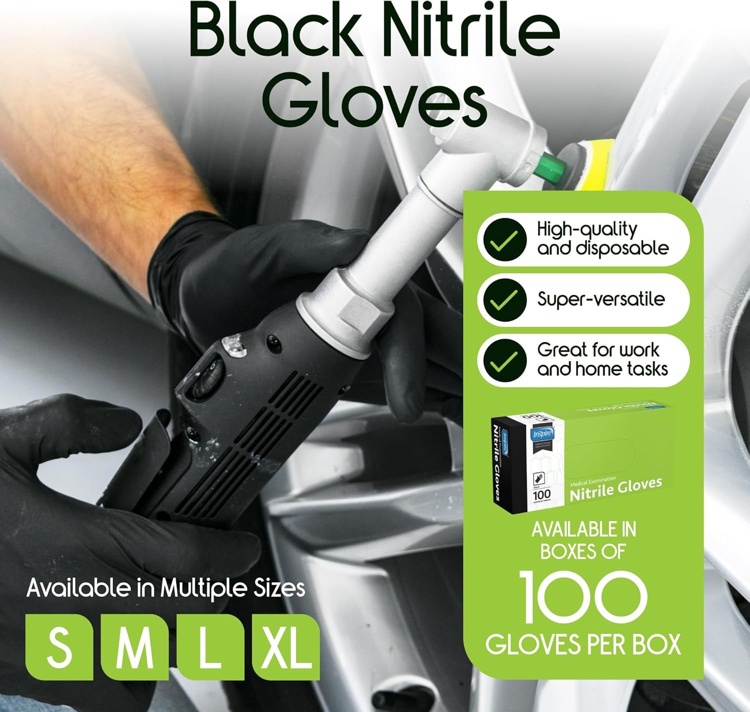 Black Nitrile Disposable Gloves | 4.5 Nitrile Disposable Safety Medical Cooking